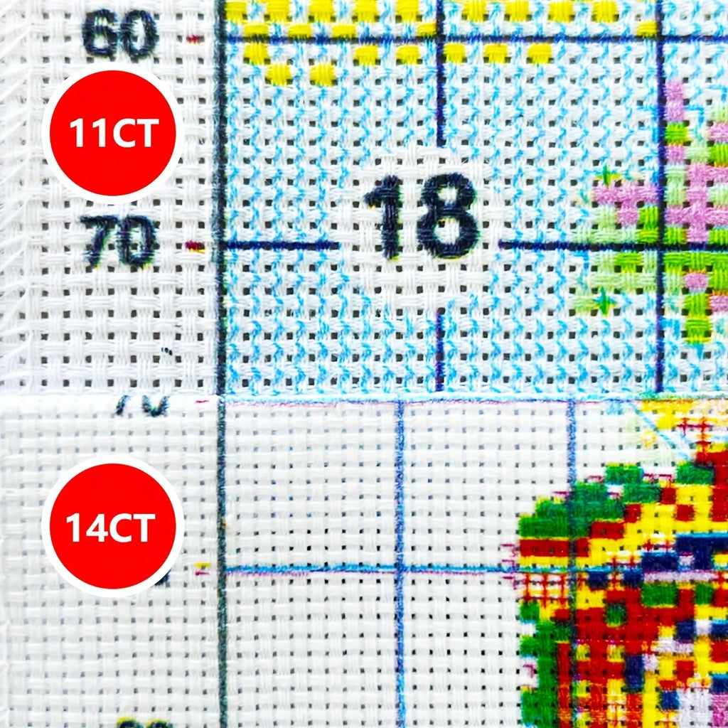 1pc 40X40CM/15.74inch Classical tree patterns stamped cross stitch kit DIY kit 11CT/14CT DIY Embroidered set DIY Cross-Stitch