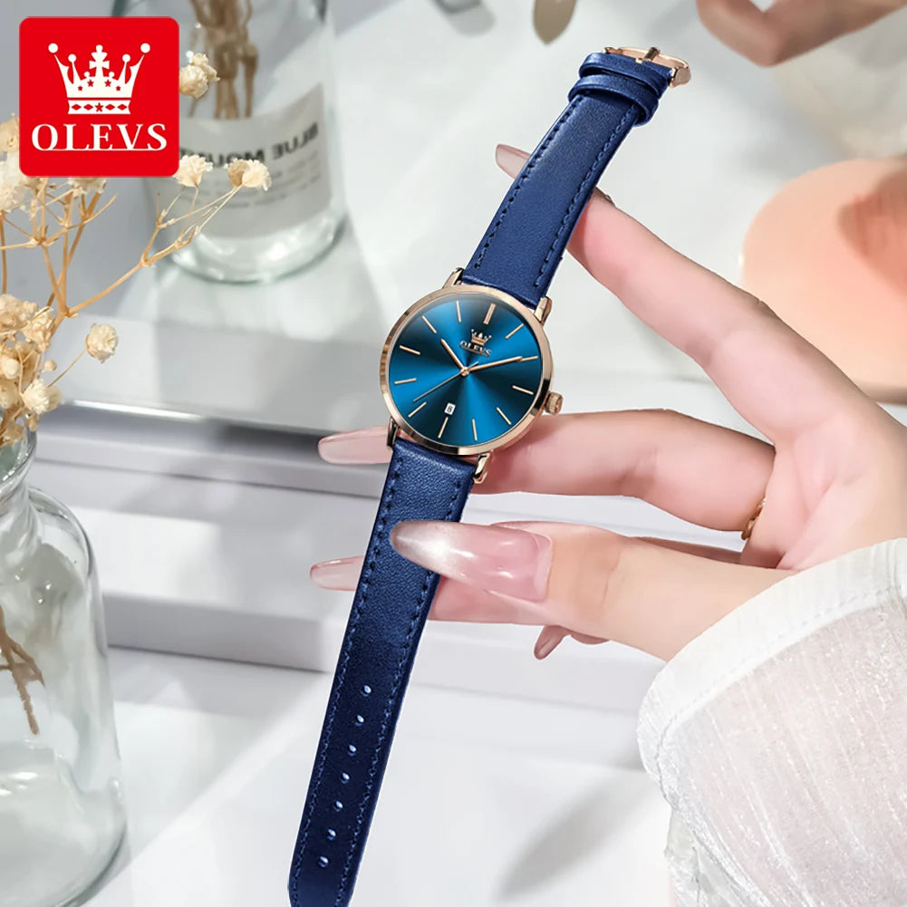 OLEVS Woman Watch Minimalist Fashion Ultra Thin 6.5mm Waterproof
