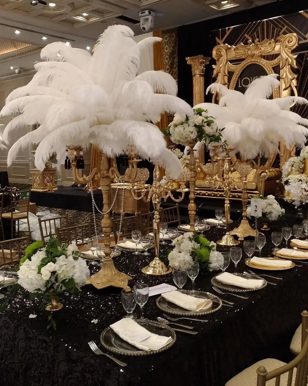Wholesale 10PCS Natural Ostrich Feathers 15-55cm for Crafts Wedding Party Home Decor Ostrich Plumes Table Centerpiece Feather