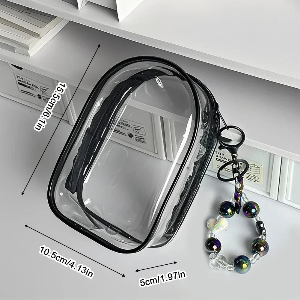 2025 New For 17cm Labubu V2 V3 15cm PVC Storage Bag Dolls Display Bag Cotton Doll Outfit Crossbody Pain Bag Home Organization