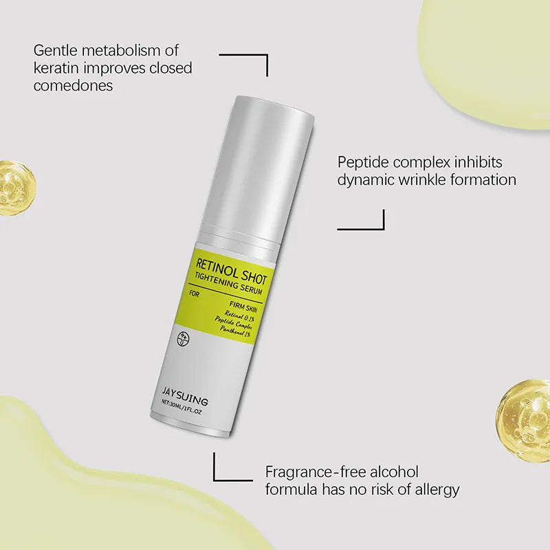 Retinol Wrinkle Remover Cream Shot Tightening Firming Fine Line Enhancer Moisturizing Pore Shrinking Repair Serum Skin Care Set