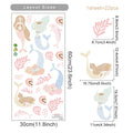 Boho Cartoon Mermaid Seaweed Wall Stickers for Kids Room Bedroom Living Room Home Decoration Wall Decals
