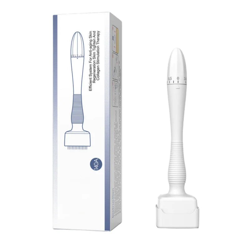Adjustable Derma Stamp Microneedle Microneedling 140 Pins Skin Care