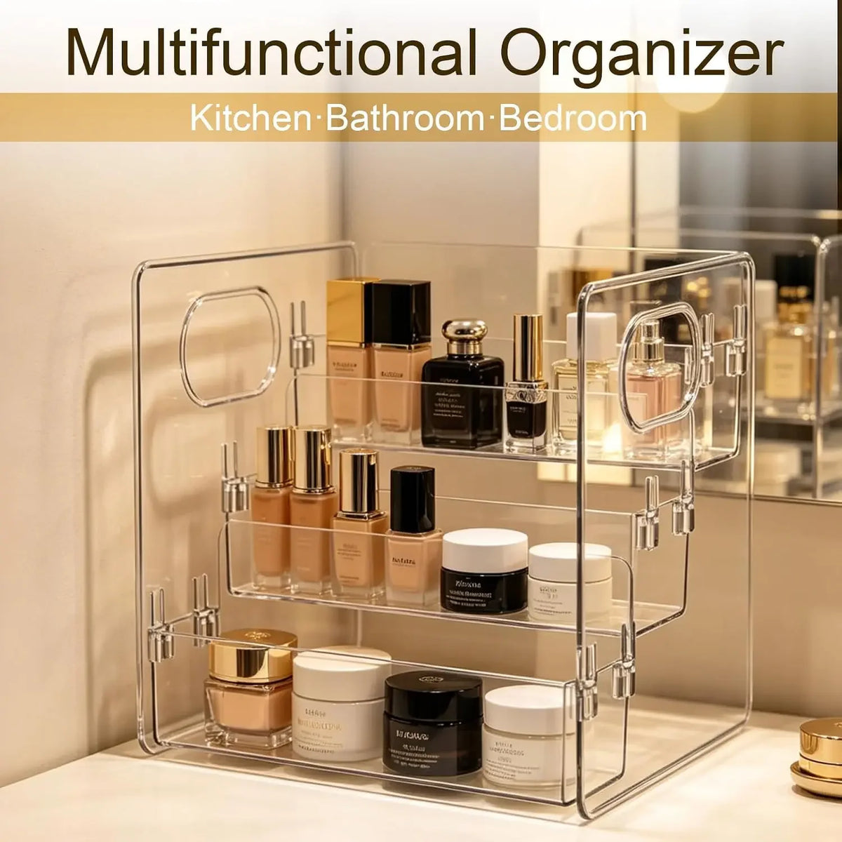 3 Tier Clear Acrylic Organizer Rack
