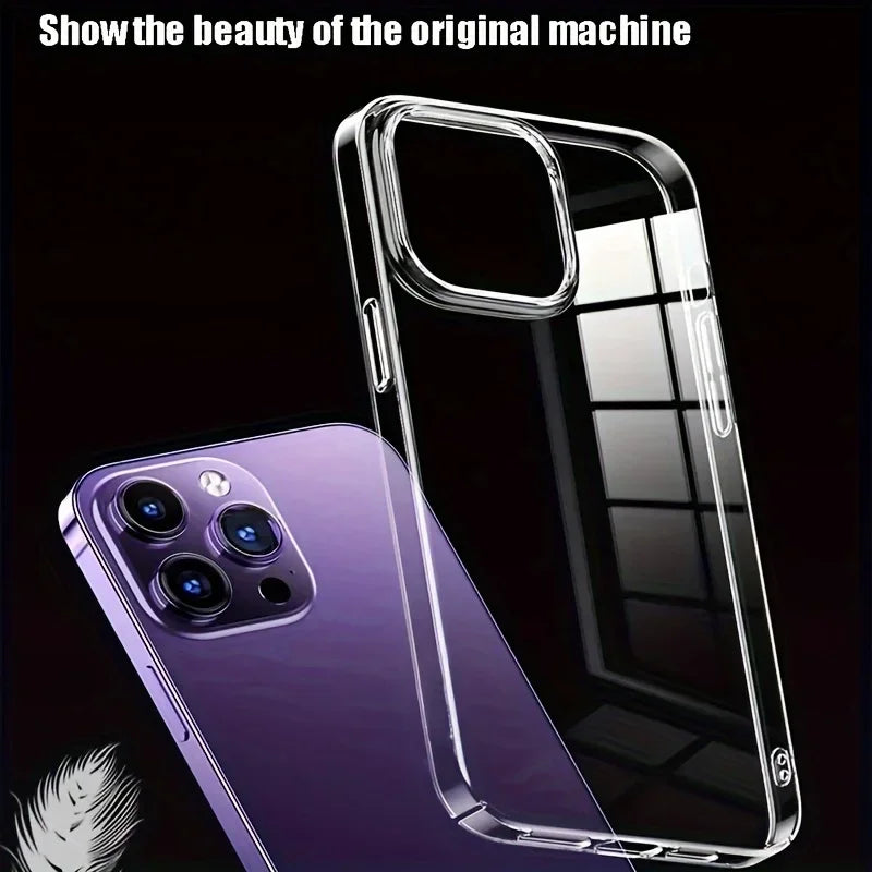 Luxury Sturdy Transparent Phone Case for IPhone18 17 16 15 14 13