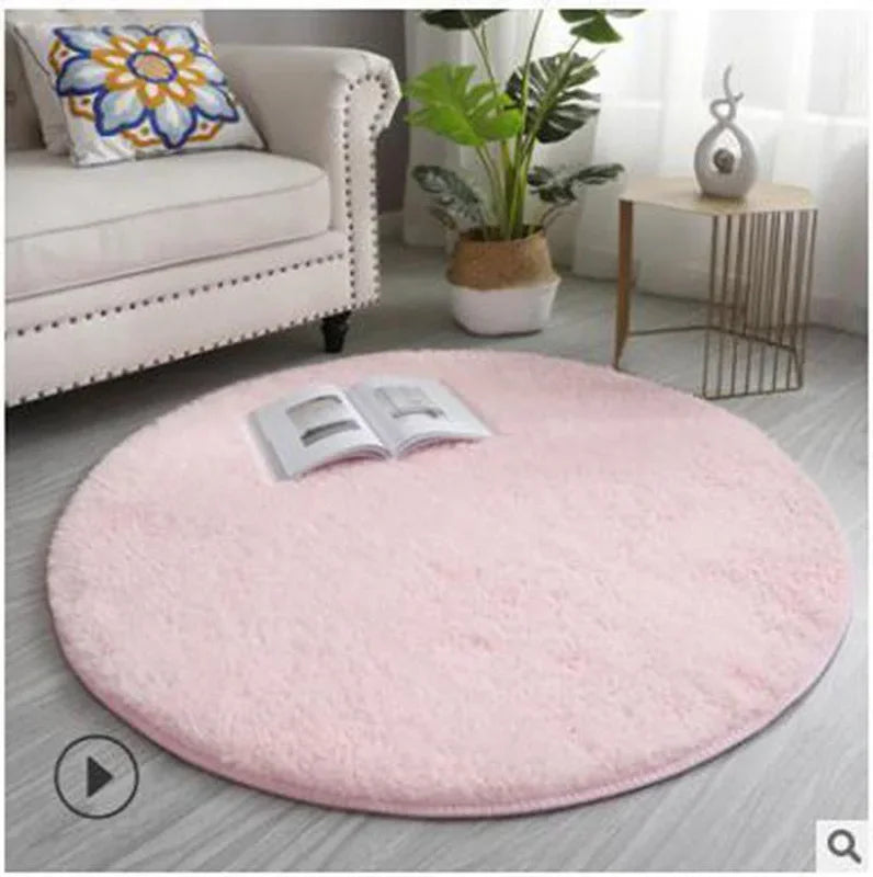 VIKAMA Simple Pink Girly Heart Plush Carpet Bedroom Bed Blanket Room Full Of Easy To Care Carpet Cute Princess Carpet Home Decor