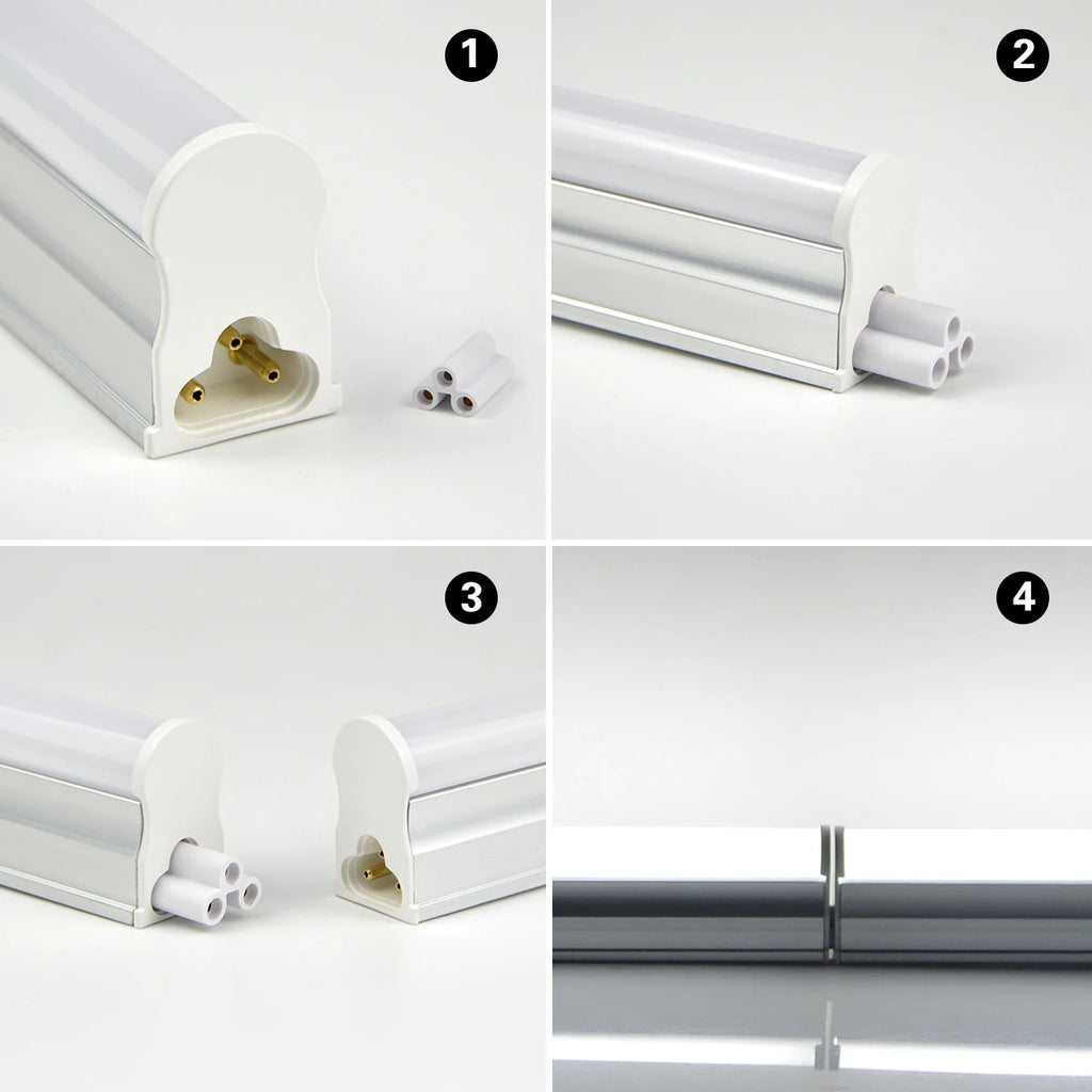Aluminum LED Light Bar 220V 110V T5/T8 LED Tube 6W 8W LED Fluorescent Tube For Indoor Kitchen Lighting LED Lamp Bulb Wall Lamp