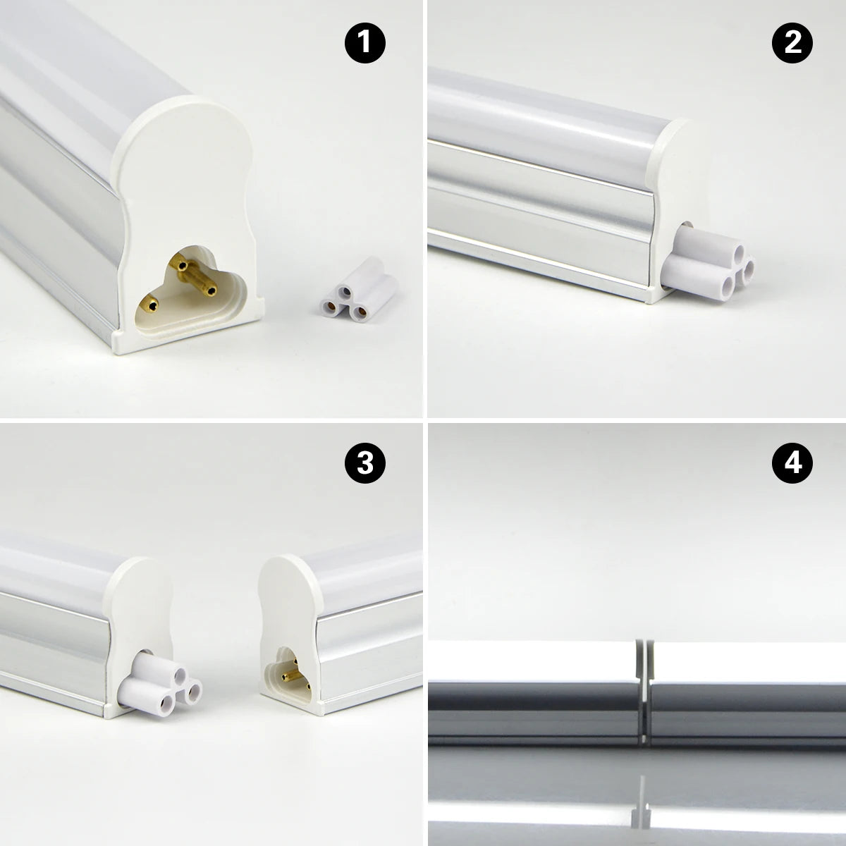Aluminum LED Light Bar 220V 110V T5/T8 LED Tube 6W 8W LED Fluorescent Tube For Indoor Kitchen Lighting LED Lamp Bulb Wall Lamp
