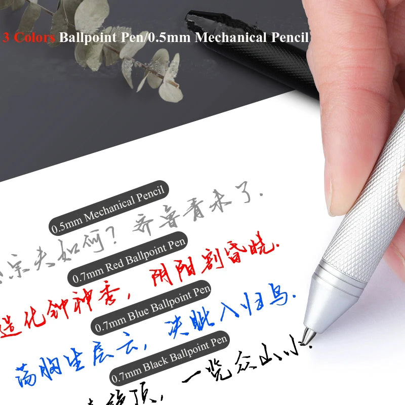 Multifunctional 4-color-in-one gravity-sensing pen metal ballpoint pen/Mechanical Pencil