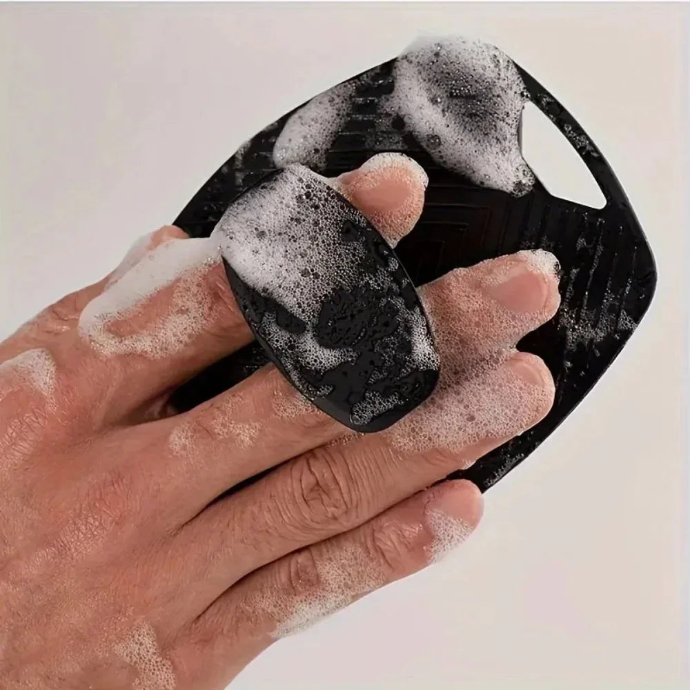 Soft Silicone Body Shower Scrub Brush Handheld Facial Cleansing Tool Gentle Exfoliation Massage Brush for Skin Care Accessories
