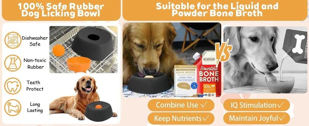 Dog/cat licking bowl, pet licking toy slow food bowl, makes dogs/cats love licking.