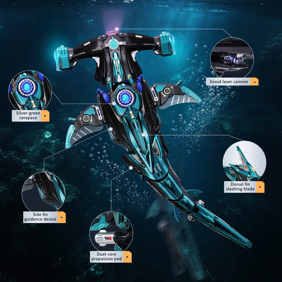 ROKR 3D Puzzle Toys Hammerhead Shark Mechanical Model Building
