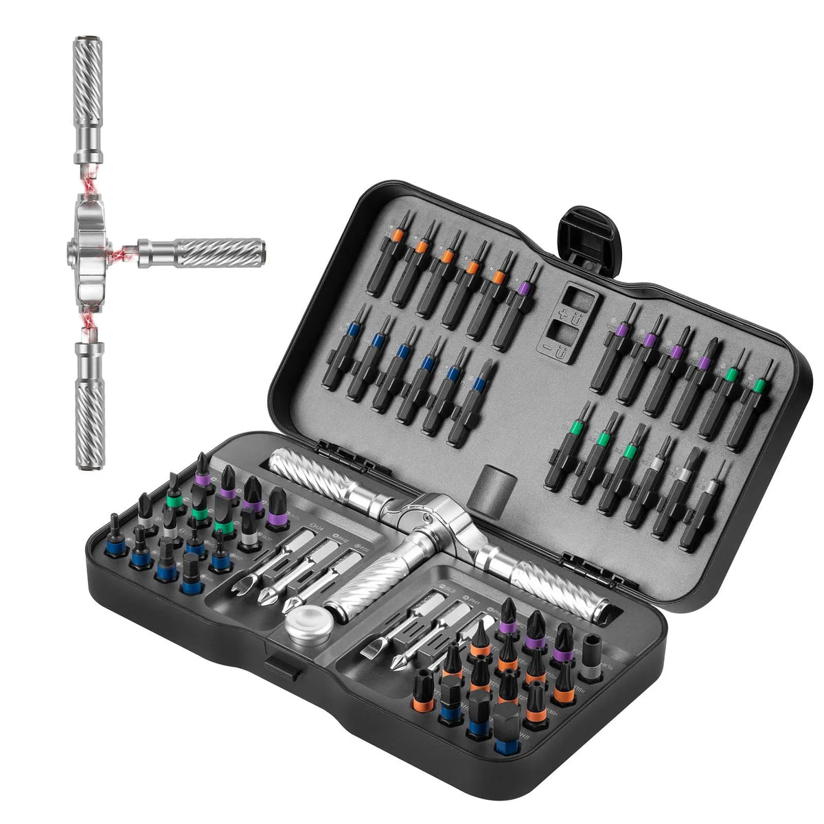 VMAN 66in1 Multifunction Ratchet Screwdriver Set Multi Magnetic