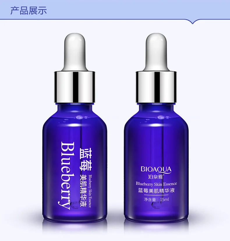 BIOAQUA Blueberry Wonder Essence Serum Face Lifting Anti Aging Wrinkle Serum of Youth Organic Cosmetic Charm Liquid Skin Care