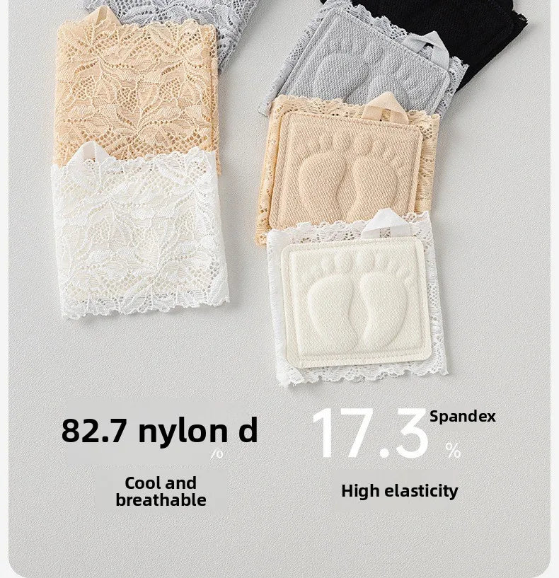 Summer Thin Lace Invisible Socks Split Toe Forefoot Socks for Women High Heel Slippers Shoes Breathable Lace Socks for Halloween