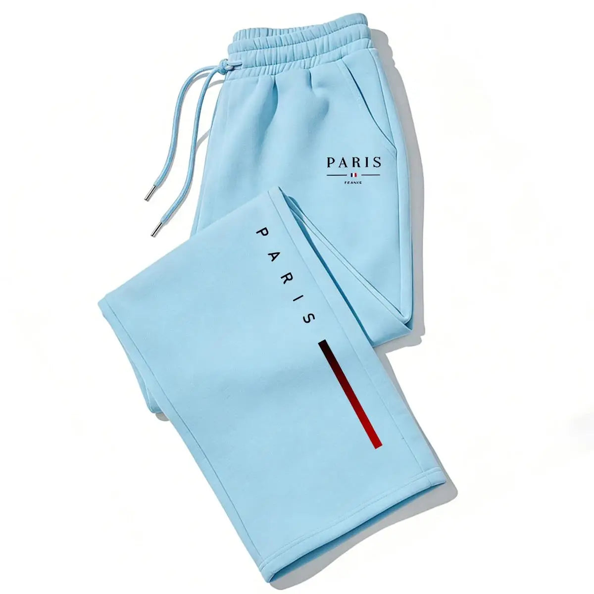 Paris Printed Wide-leg Pants Men Women Autumn Winter Casual