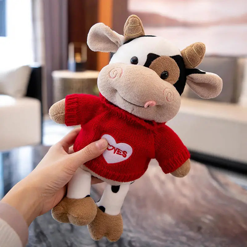 Hot Toys Cute Cow Doll Little Cow Plush Toy Chinese Zodiac Doll
