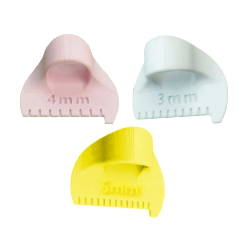 3Pcs Professional Quilting Ruler Set Sewing Templates Finger Patchwork Stitching Aid For Fabric Measurement Stitching