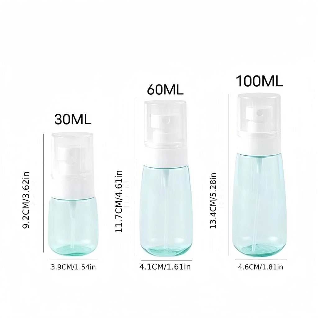 2Pack Refillable Spray Bottles 1oz/30ml Alcohol Atomizer Mini Fine Mist Liquid Containers for Skin Care Makeup Travel Accessorie