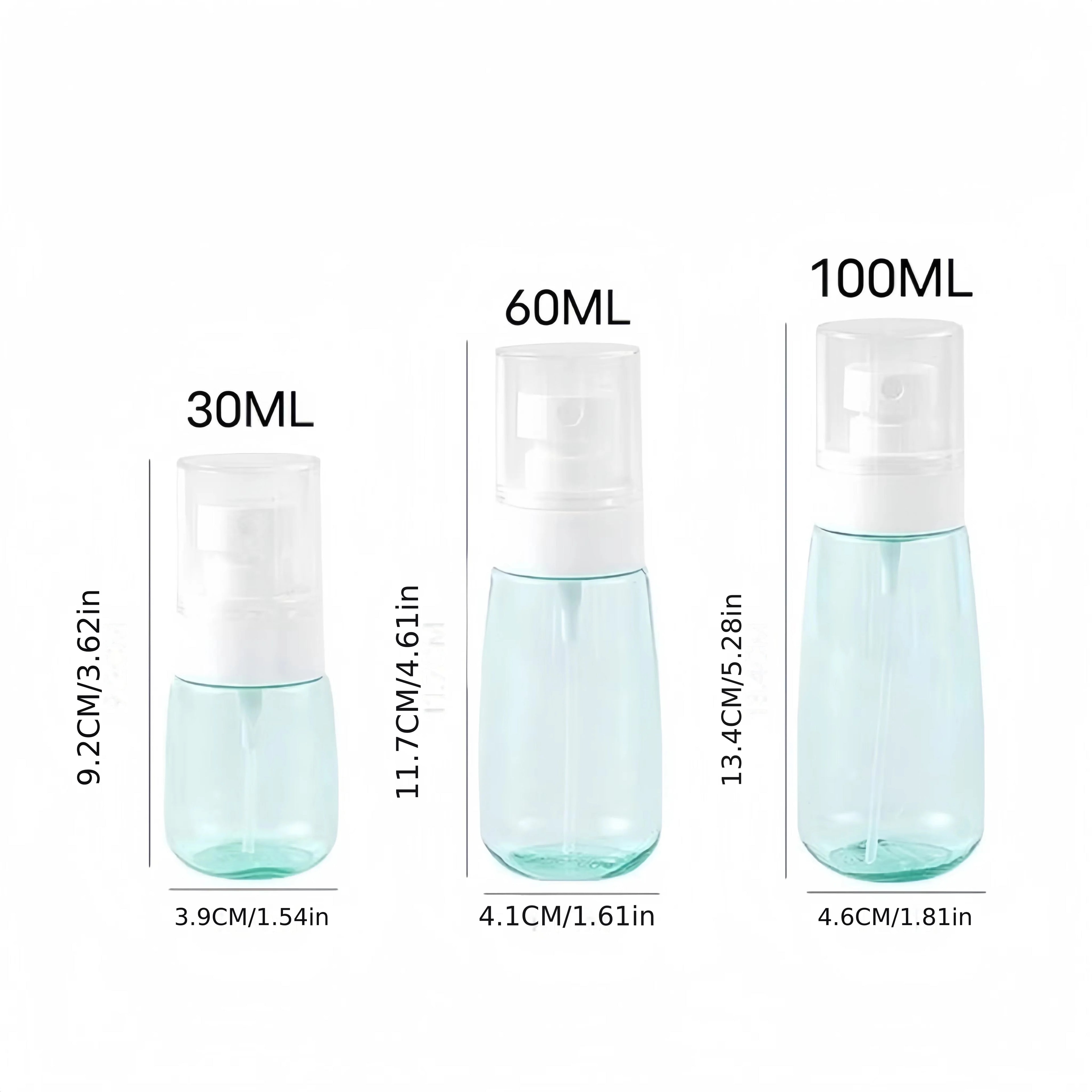 2Pack Refillable Spray Bottles 1oz/30ml Alcohol Atomizer Mini Fine Mist Liquid Containers for Skin Care Makeup Travel Accessorie