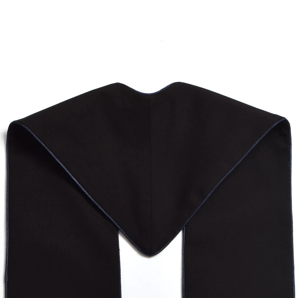 Clergy Black Stole Priest Cross Embroidered Costumes