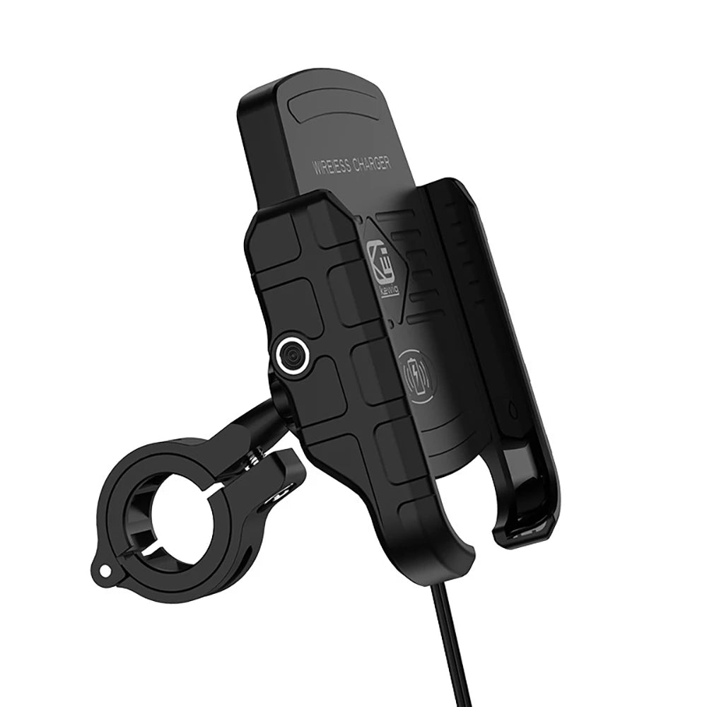 Motorcycle Phone Holder Wireless Charger Moto Motorbike Mirror Mobile Stand Support USB-C Fast Wireless Charging Cellphone Mount