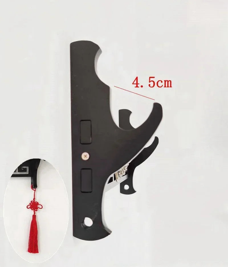 Wall Rapier Katana Shelf Support Wooden 4-Layers Wall Sword Stand Holder Display Real Size Japanese Katana Sabre Rack Decoration