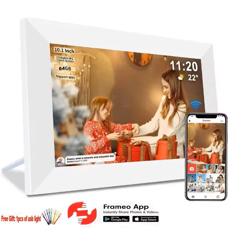 Frameo 10.1 Inch WiFi Digital Photo Frame with Calendar