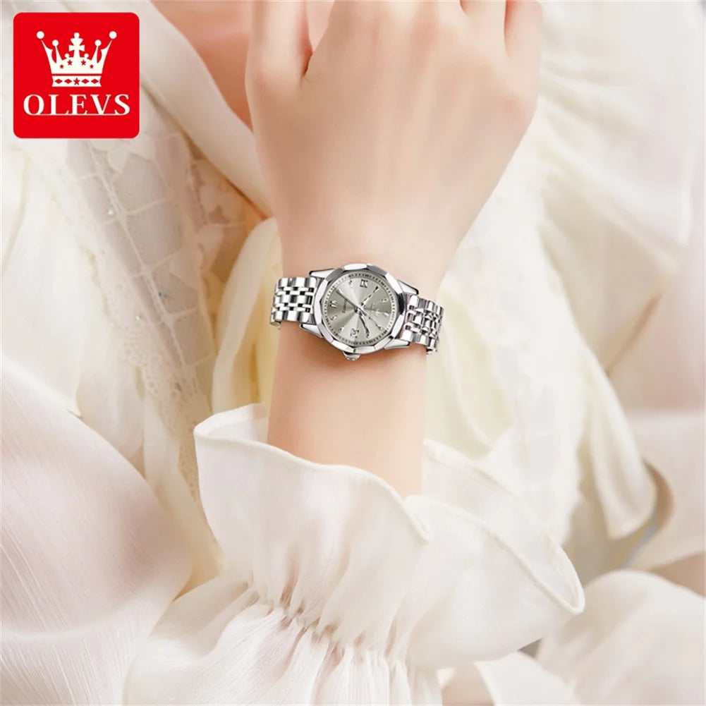 OLEVS Elegant Fashion Ladies Watches 9998 Original Quartz Women's