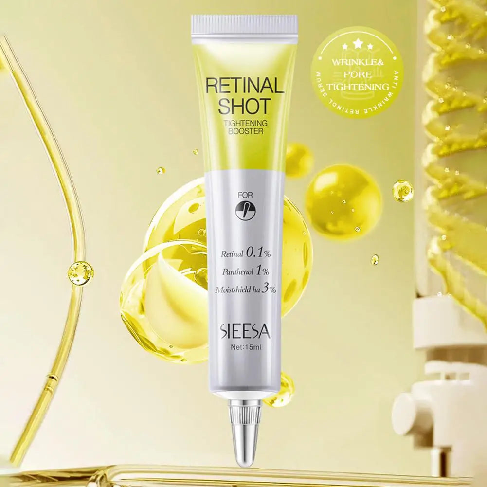 Retinal Shot 0.1% Face Booster Eye Cream Nano Retinal Tightening Serum for Wrinkles & Pores, Anti-Aging Skin Care 15ml