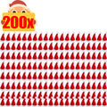 5-200Pcs Mini Santa Hat Non-Woven Fabric Lollipop Cap Christmas Wine Bottle Covers Xmas Bottles Holder Table Dinner Decorations