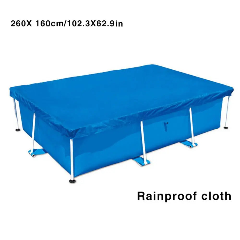 Swimming Pool Cover Rectangular Waterproof Dustproof Garden Outdoor Pool Tub Covers Bubble Film Blanket Accessories Pool Cover
