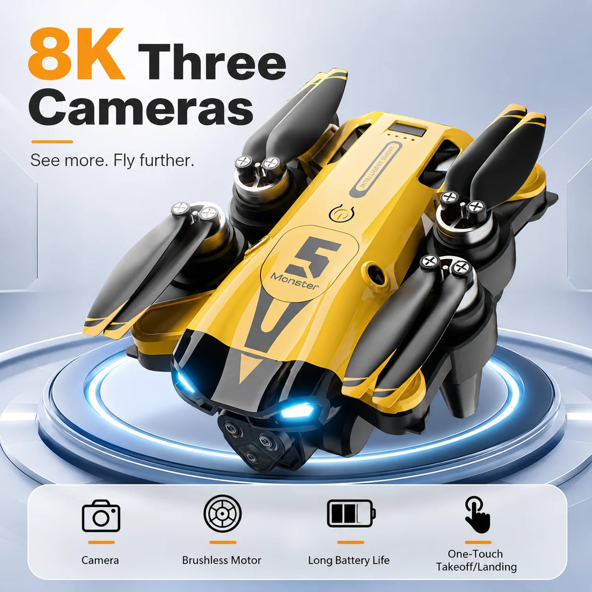RC Drone Optical Flow Hover Smart Follow Waypoint Trajectory