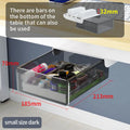 Black Under Desk Hidden Storage Drawer Organizer No Drill For Office Supplies Chargers And Stationery
