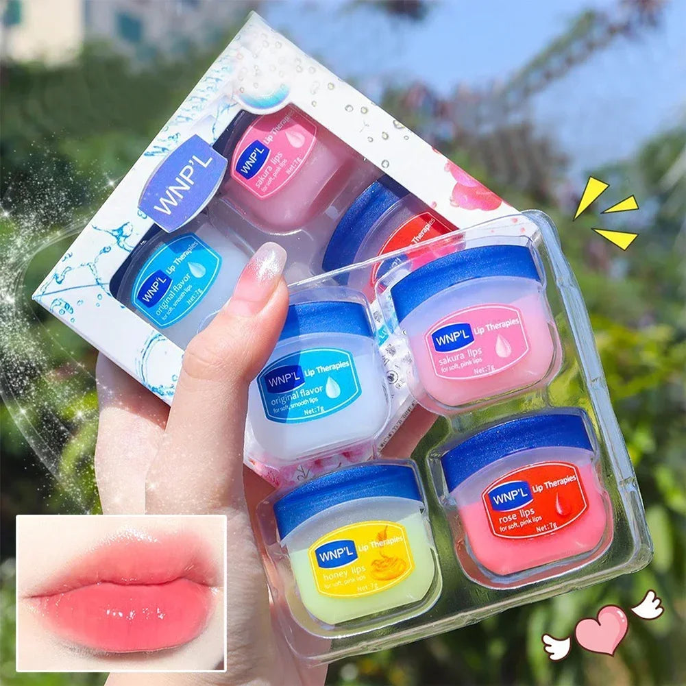 4/6/8pcs Moisturizing Lip Balm Sets Lipstick Makeup Natural Plant Base Moisturizer Lip Balm Anti-Cracking Lips Skin Care