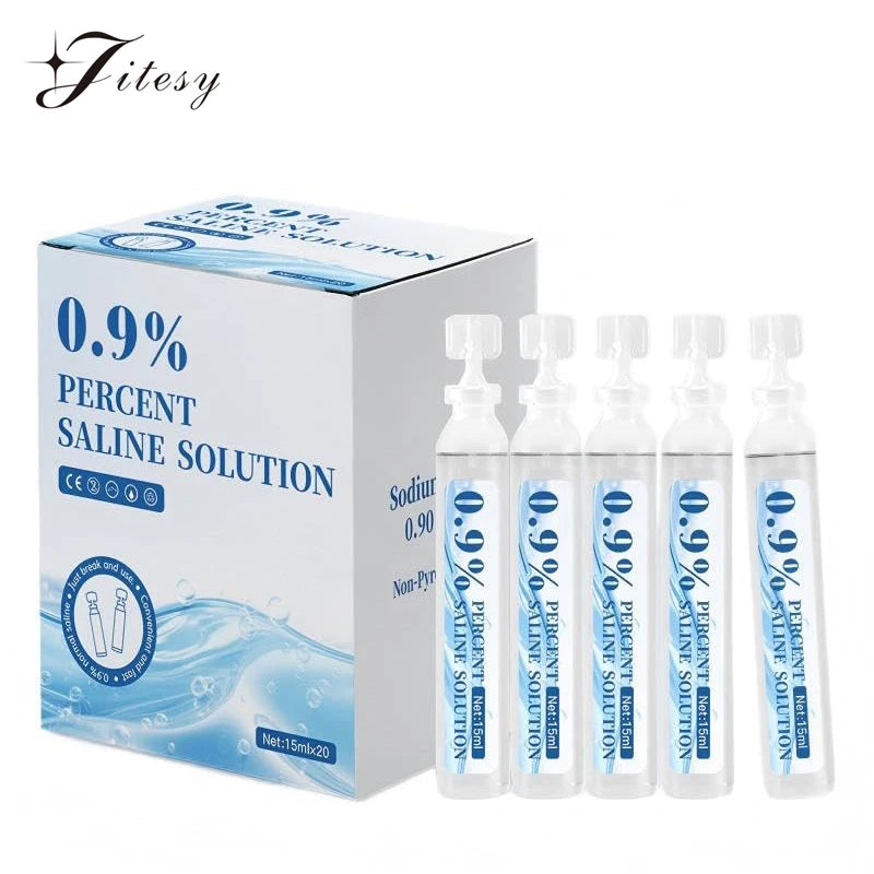 20pcs 15ml 0.9% Saline Solution Sodium Chloride Physiological Saline