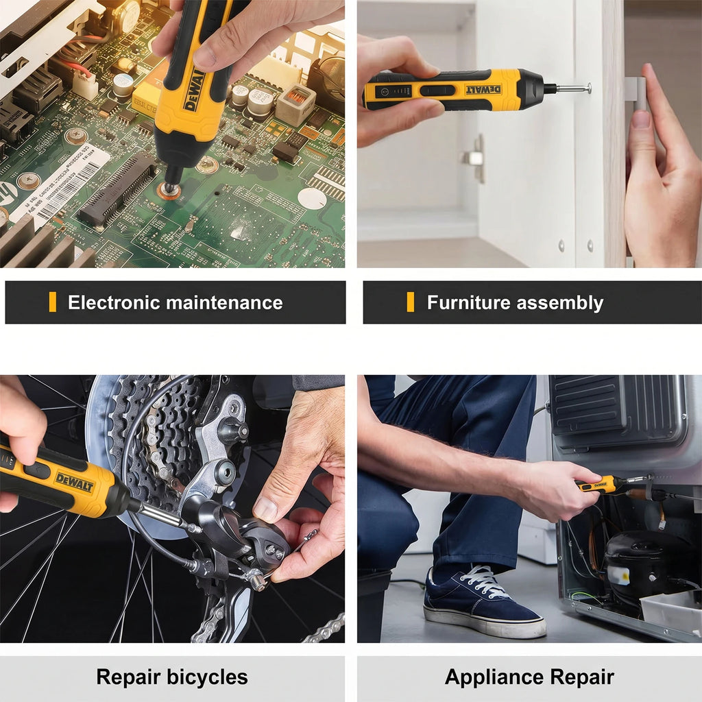 Cordless Rechargeable Electric Screwdriver, 1300mAh