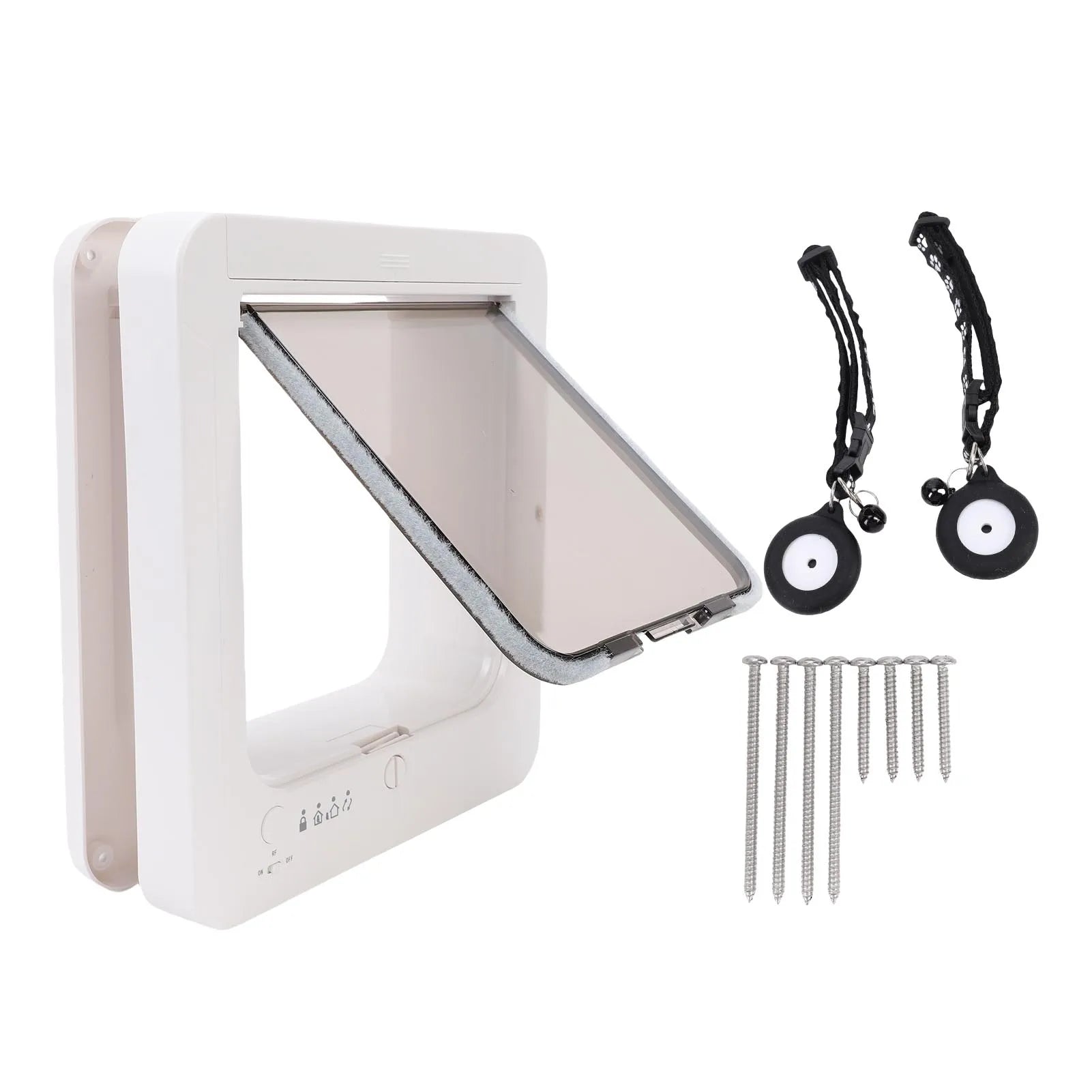 Collar Cat Door Smart Cat Door Automatic Sensing with Collar Activated Easy Installation Pet Door for Home Smart Cat Door