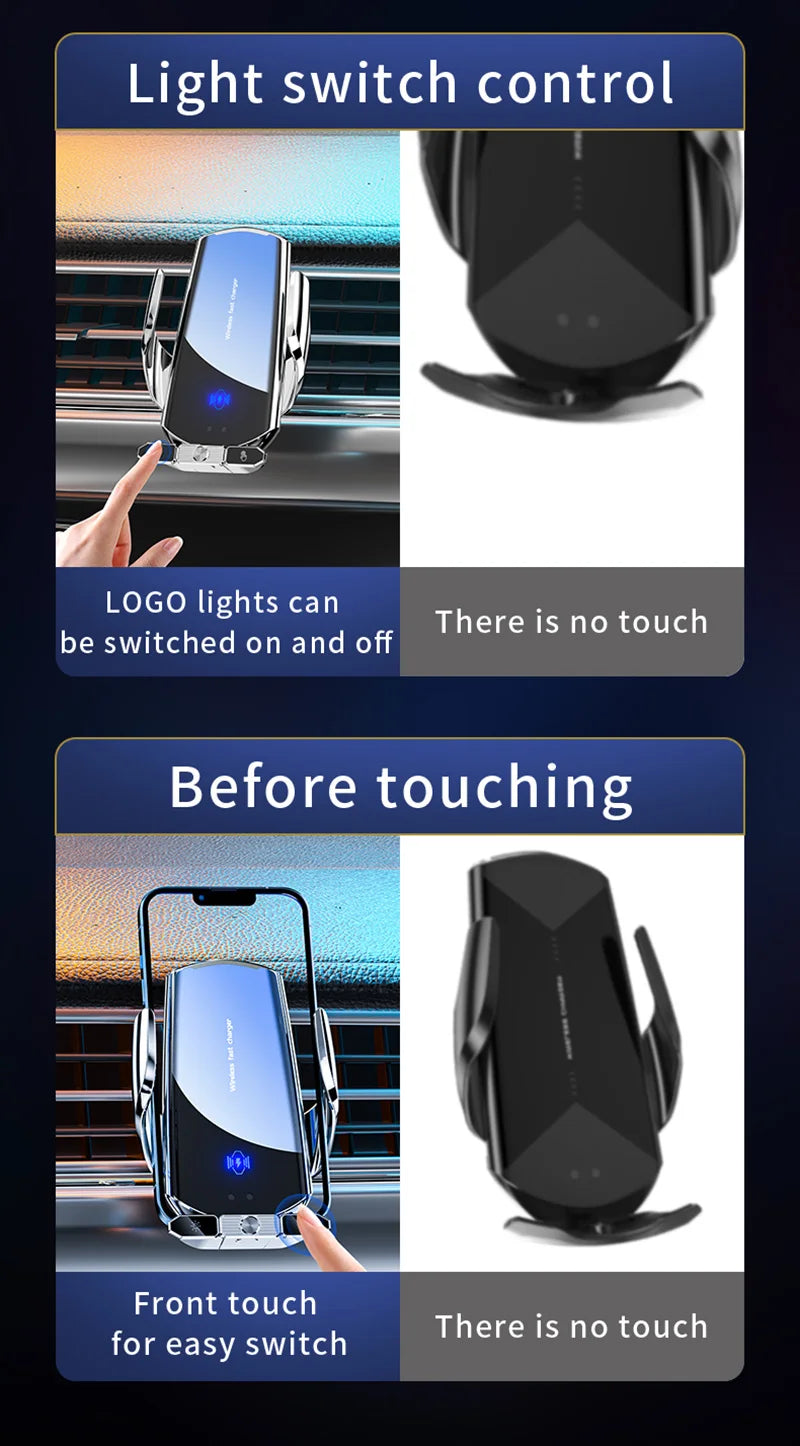 Gravity Car Holder Stand Wireless Charger Phone Air Vent Clip Mount Mobile Cell Gps Support for Iphone 14 13 12 X Samsung Xiaomi