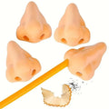 1/12pcs Creative Nose-Shaped Pencil Sharpeners Funny Nose Pencil Sharpener