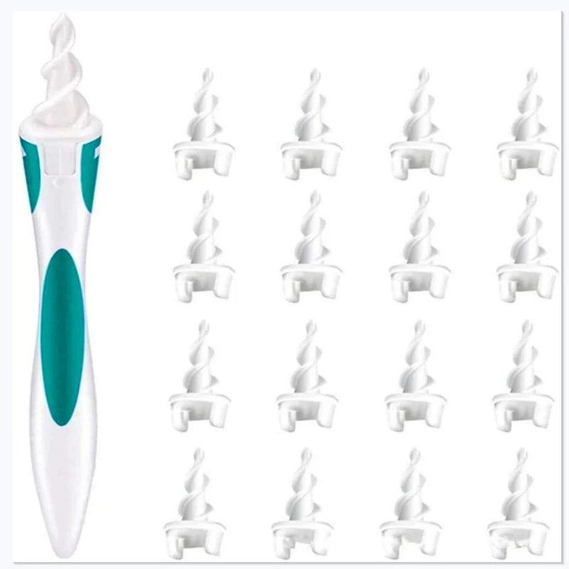 16 Pcs Ear Cleaning Tools Portable Silicone Ear Scoop Cleaning