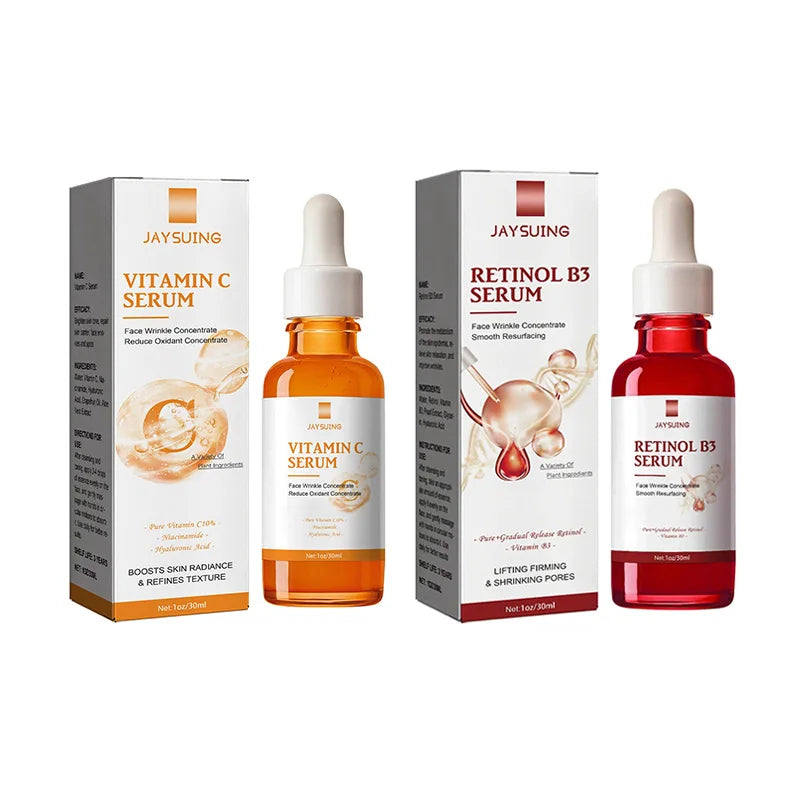 Jayswing Vitamin C B3 Essence Face Retinol Serum Deep Hydration Moisturizer Reduce Fine Lines Whitening Essence Skin Care