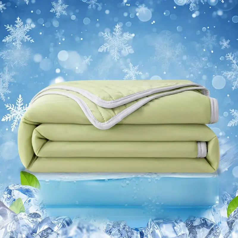 Solid Color Cooling Summer Blanket Soft Skin Friendly Breathable Thin Quilt Lightweight Washable King Air Conditioner Comforter