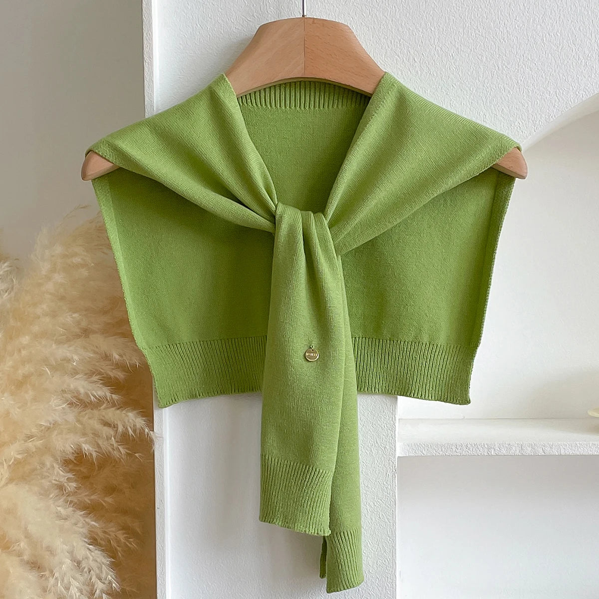 Women Latest Design Korean Style Knitted Shawl Summer Solid Sunscreen Pashmina Scarves Lady Wraps Bandana Spring Girl Soft Scarf