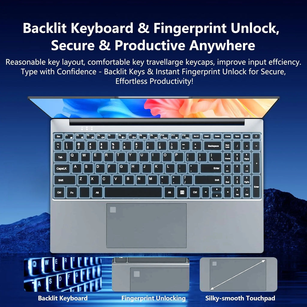 15.6-Inch Intel i9 Laptop, 16GB 1TB SSD