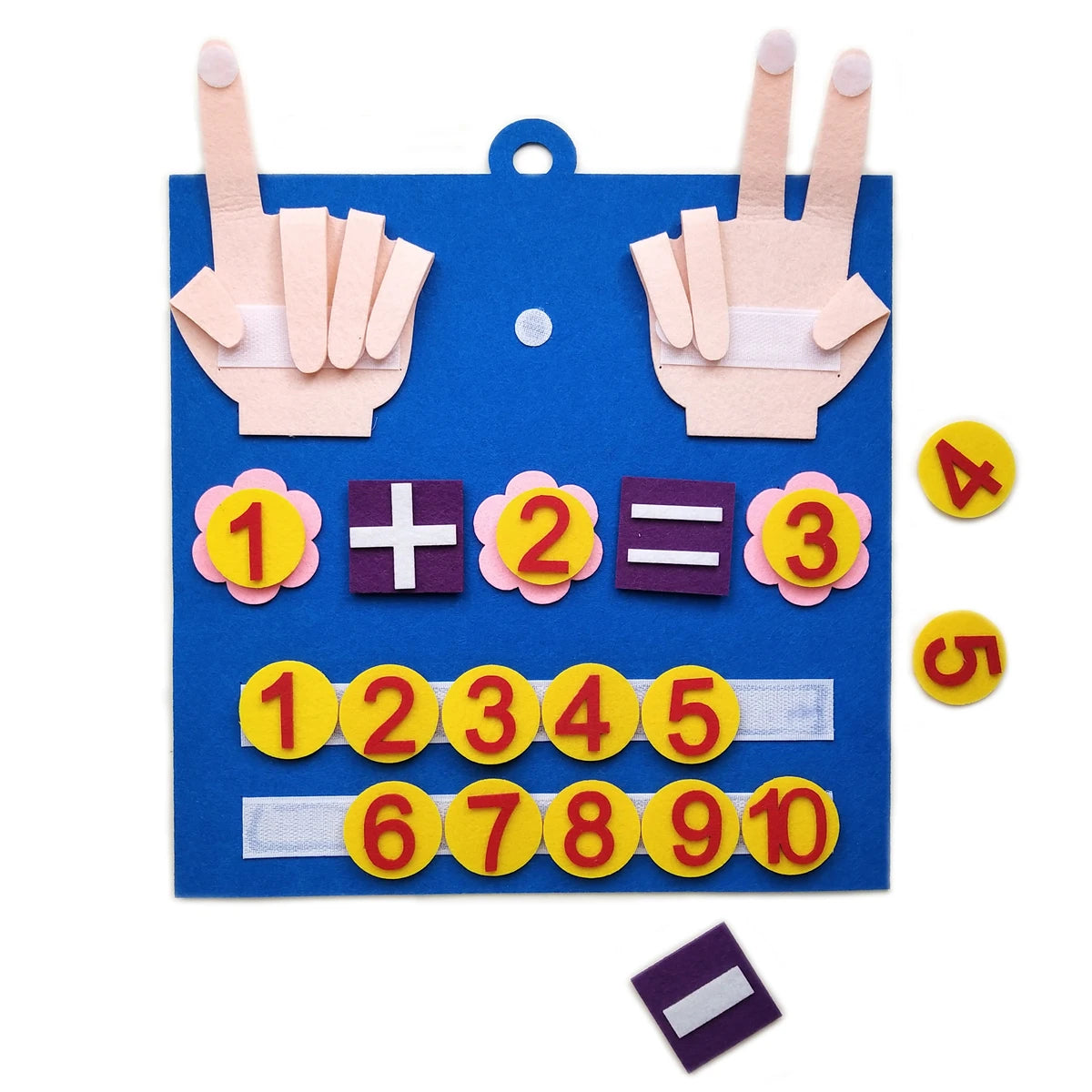 Toddler Montessori Toys Felt Finger Numbers Math Toy Children