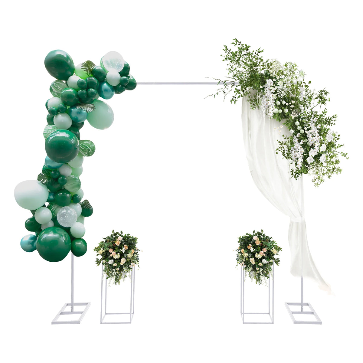 2x2m Balloon Arch Stand with Flower Holders