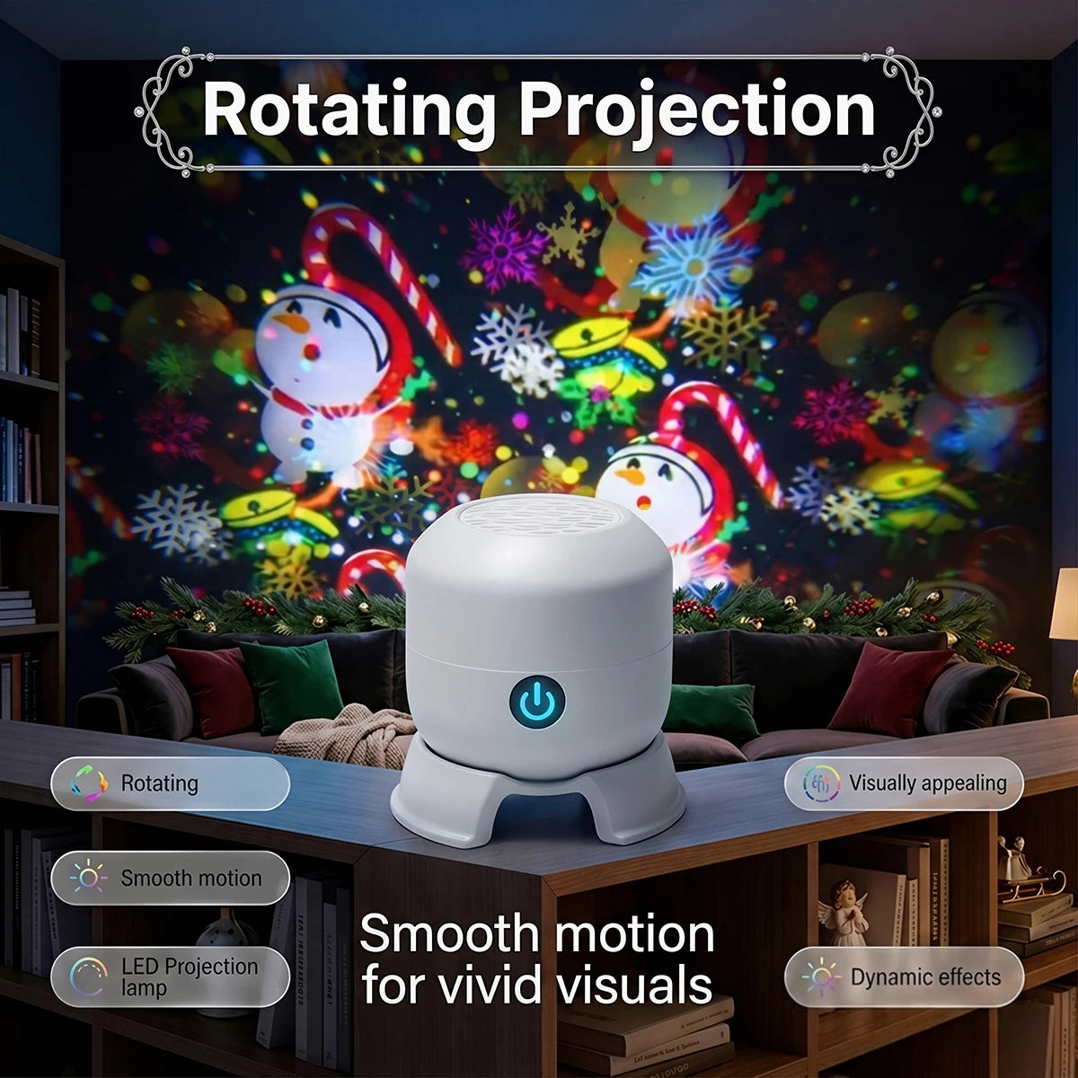Christmas Projector Light 22 Patterns Rotating LED Projection Lamp