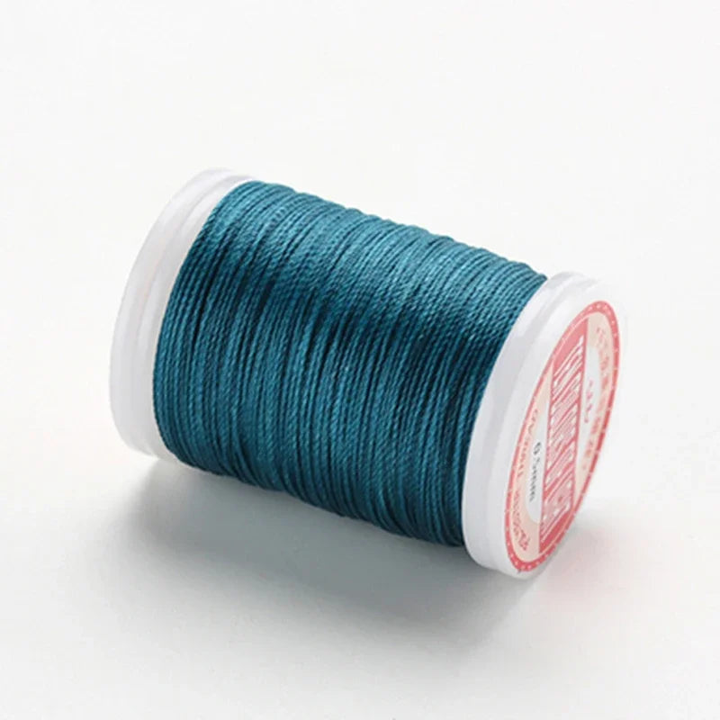 hilo elástico costura Waxed Thread Accessories Leather Craft Sewing Thread Round Waxed Thread Polyester Cord Wax Coated Strings