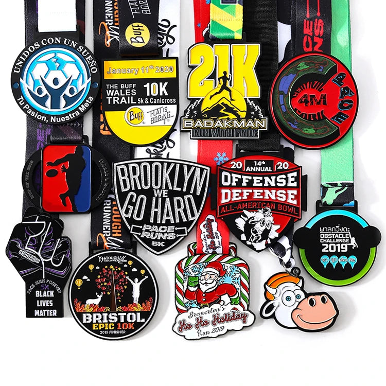 Marathon Run Finisher Medals Road Mountain Bike Medal Soccer Medal Custom Pickleball Medal Manufactural Custom Medals